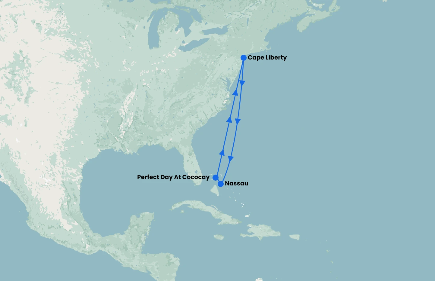 7 Nights Bahamas with New York stay onboard Oasis of the Seas